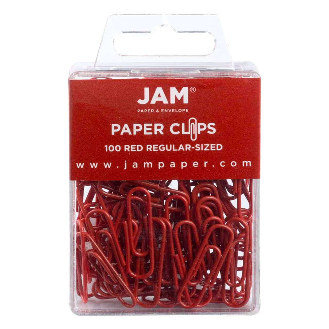 JAM Paper 1" Colorful Standard Paper Clips, 2 Packs of 100